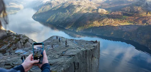 Preikestolen over Lysefjorden